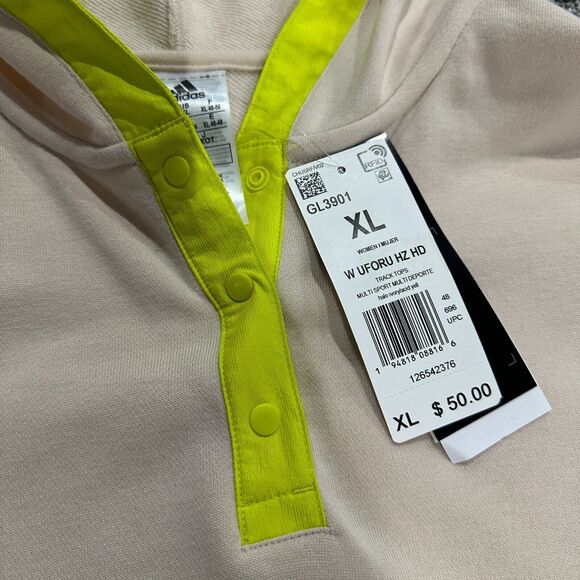 NEW WITH TAGS! Women’s ADIDAS Fleece Pullover Hoodie GL3901 - Size XL NWT - Picture 4 of 8